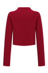 SWAYING/KNIT cashmere stand collar short cardigan SW24RE1T06 red